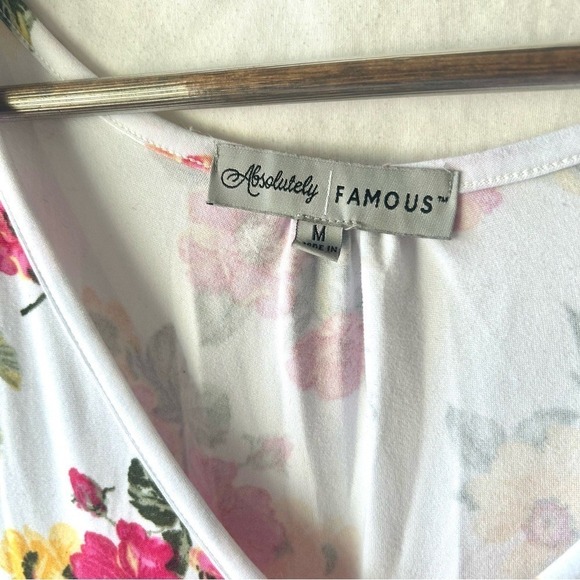 Absolutely Famous White and Pink Pleated Sundress - Picture 2 of 5